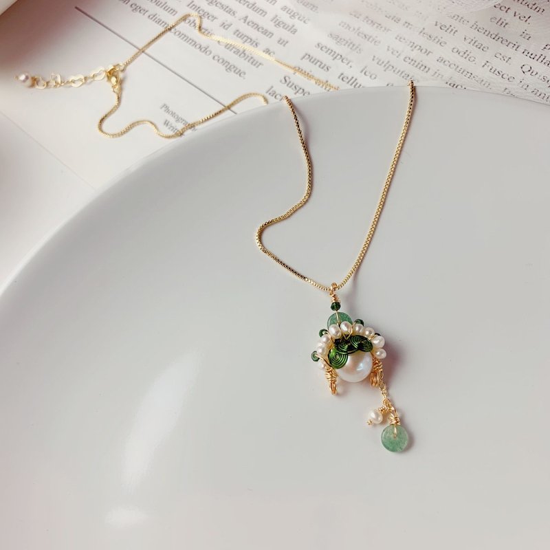 Handmade Natural Pearl Peking Opera Necklace - Chinese Style Vintage Choker Jewelry