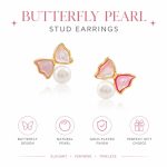 Handmade Pearl Stud Earrings - S925 Silver Needle Dainty Soft Jewelry Best Friend Graduation Gift Ins Style Daily Wear - Image 2