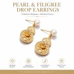 Natural Freshwater Pearl Stud Earrings - S925 Silver Needle Chinese National Style Versatile Niche Design Ear Studs - Image 2