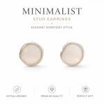 Mini Seed Pearl Handmade Stud Earrings - S925 Silver Post Summer French Retro Dainty Best Friend Gift Ins Style Daily Wear - Image 2