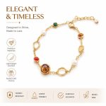 Natural Freshwater Pearl Bracelet - Fashion Elegant Beaded Charm Bracelet Daily Wear Chinese Chic Style - Image 2