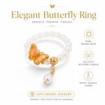 Freshwater Pearl Ring - Sweet Pearl Social Media Viral Trend Adjustable Minimalist Statement Ring - Image 2