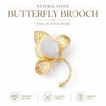 Pearl Floral Brooch for Women - Baroque Pearl Brooch Pin Chinese Chic Vintage Waist Clip Christmas Gift Style A - Image 2
