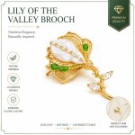 Pearl Floral Brooch for Women - Baroque Pearl Brooch Pin Chinese Chic Vintage Waist Clip Christmas Gift Style C XZ086046 - Image 2