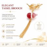 Pearl Floral Brooch for Women - Baroque Pearl Brooch Pin Chinese Chic Vintage Waist Clip Christmas Gift Style D XZ096097 - Image 2