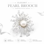 Pearl Floral Brooch for Women - Baroque Pearl Brooch Pin Chinese Chic Vintage Waist Clip Christmas Gift Style H XZ190003 - Image 2