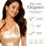 Natural Freshwater Pearl Necklace - Minimalist Elegant Layering Choker Daily Wear Jewelry for Women - Image 3