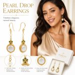 Handmade Pearl Earrings - Personalized Premium Aesthetic Dangle Earrings Jewelry Wholesale - Image 3