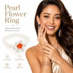 Freshwater Pearl Ring - Sweet Pink Pearl Social Media Viral Trend Adjustable Statement Decor Ring Style C - Image 3