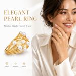 Wire Wrapped Tourmaline Pearl Ring - Premium Luxury Handcrafted Statement Ring Wholesale - Image 3
