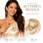 Pearl Floral Brooch for Women - Baroque Pearl Brooch Pin Chinese Chic Vintage Waist Clip Christmas Gift Style A - Image 3