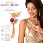 Pearl Floral Brooch for Women - Baroque Pearl Brooch Pin Chinese Chic Vintage Waist Clip Christmas Gift Style D XZ096097 - Image 3