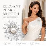 Pearl Floral Brooch for Women - Baroque Pearl Brooch Pin Chinese Chic Vintage Waist Clip Christmas Gift Style H XZ190003 - Image 3