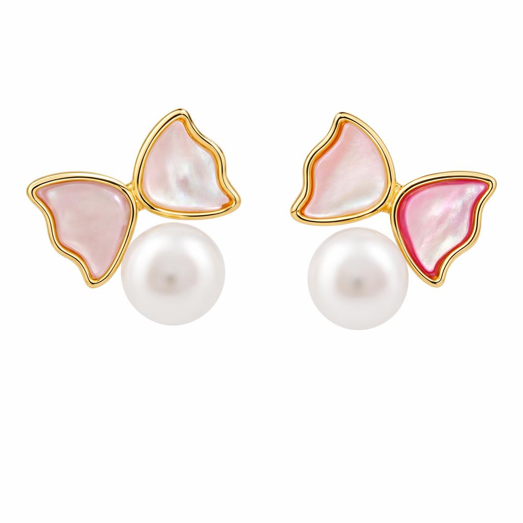 1780584134902-0w1pv865nzmzhec99yqdhak890pt0oqp.jpg Handmade Pearl Stud Earrings - S925 Silver Needle Dainty Soft Jewelry Best Friend Graduation Gift Ins Style Daily Wear - Image 1