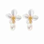 Natural Freshwater Pearl Stud Earrings - S925 Sterling Silver Needle Versatile Chie New Style Ins Trend Jewelry Gift
