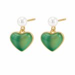 Natural Freshwater Pearl Stud Earrings - S925 Sterling Silver Post Versatile Dainty Niche Design Ear Studs