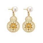 Natural Freshwater Pearl Stud Earrings - S925 Silver Needle Chinese National Style Versatile Niche Design Ear Studs