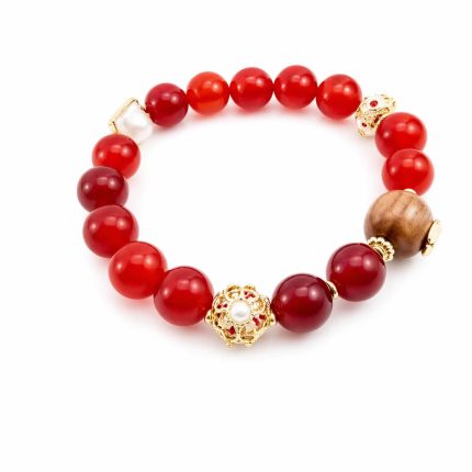 Beaded Pearl Charm Bracelet - Natural Baroque Irregular Pearl Strand Light Luxury Ins Design Friendship Bracelet