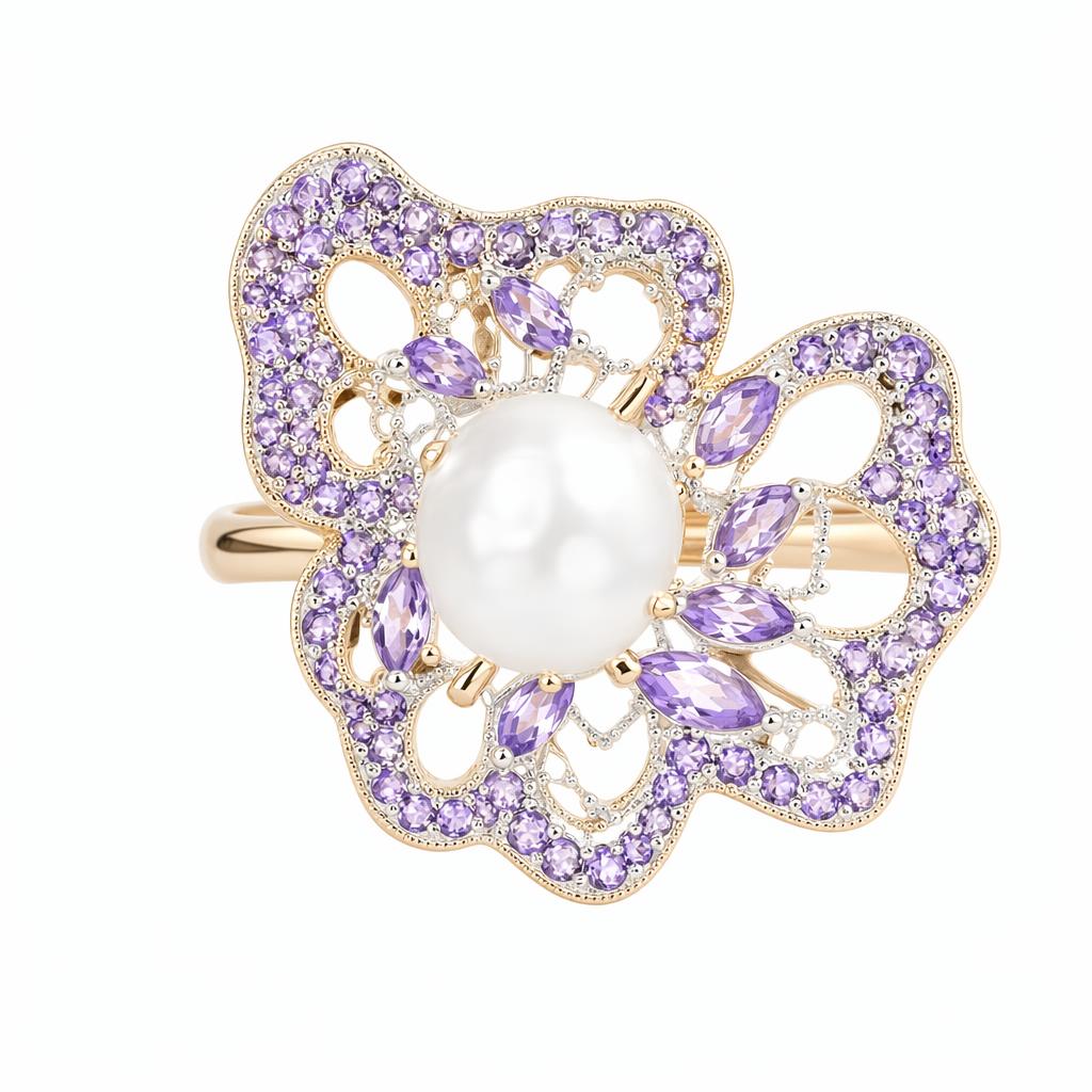1780585527065-7zfjpbfcm97c8r9ajdgj6nq889e5q6cv.jpg Freshwater Pearl Ring - Sweet Pink Pearl Social Media Viral Trend Adjustable Jewelry for Daily Wear - Image 1