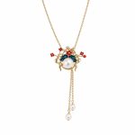 Peking Opera Face Mask Pearl Necklace - Vintage Choker Fashion Clavicle Chain Handmade DaoMaDan Jewelry Wholesale
