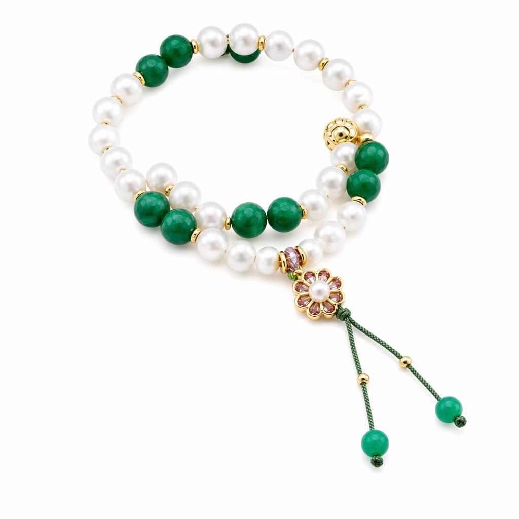 1780585751322-eyh21plfhg44gcdp51nz287dybpgn1xw.jpg Natural Freshwater Pearl Bracelet - Fashion Elegant Bangle Premium Luxury Jewelry Wholesale for Party Banquet Style B - Image 1