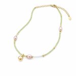 Natural Freshwater Pearl Necklace - Minimalist Elegant Layering Choker Daily Wear Jewelry for Women