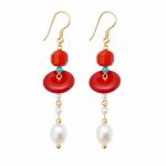 Baroque Freshwater Pearl Earrings - Retro French Style Vintage Hong Kong Fashion Pearl Dangle Earrings