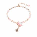 Fashion Minimalist Pearl Bangle - Versatile Chain Bracelet Trendy Western Style Daily Wear Jewelry for Women