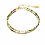Fashion Beaded Pearl Bracelet - Natural Baroque Irregular Pearl Strand Light Luxury Ins Design Friendship Gift