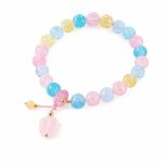 Fashion Crystal Beaded Pearl Bracelet - Natural Baroque Irregular Pearl Strand Light Luxury Ins Design Friendship Gift