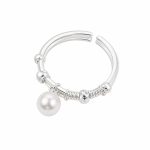 Freshwater Pearl Ring - Sweet Pearl Single Loop Social Media Viral Trend Adjustable Statement Decor Ring
