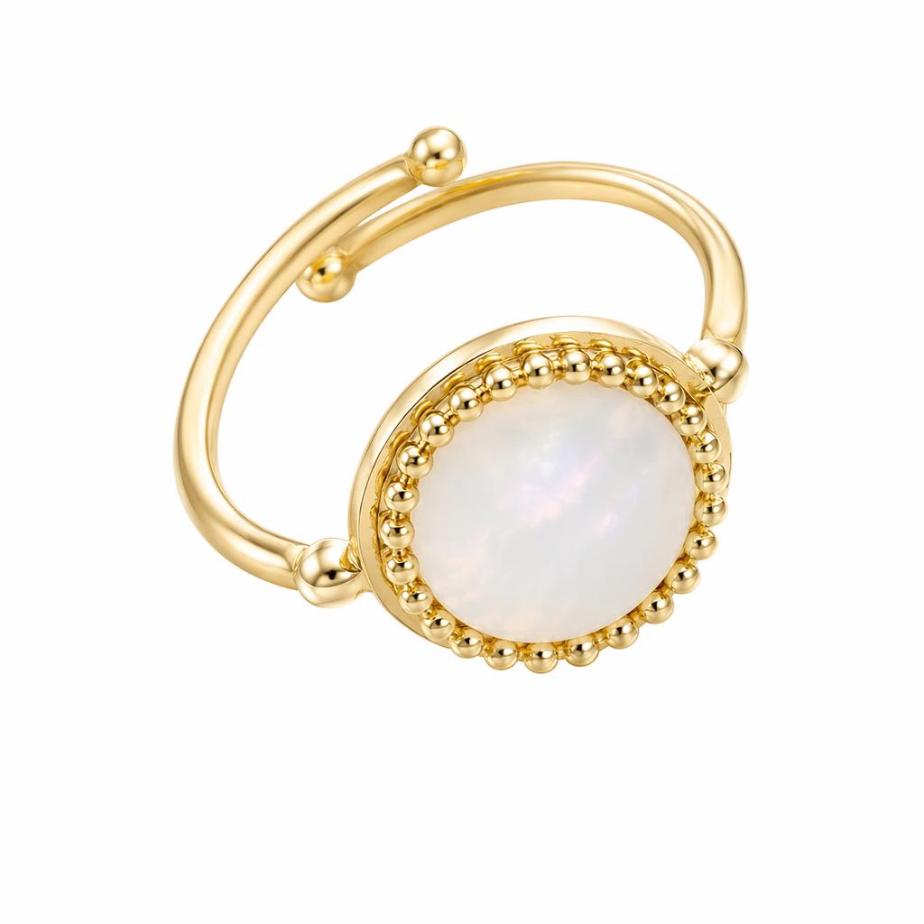 1780587055299-gj8uk4p6t9mbvxhhtdqa8br8eoqik7ib.jpg Freshwater Pearl Ring - Sweet Pink Pearl Single Loop Social Media Viral Trend Adjustable Statement Decor Ring - Image 1