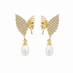 Freshwater Pearl Stud Earrings - S925 Sterling Silver Needle Gentle Versatile Niche Cold Style Jewelry