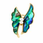 Pearl Floral Brooch for Women - Baroque Pearl Brooch Pin Chinese Chic Vintage Coat Waist Clip Daily Wear Jewelry