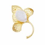 Pearl Floral Brooch for Women - Baroque Pearl Brooch Pin Chinese Chic Vintage Waist Clip Christmas Gift Style A