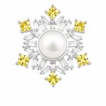 Pearl Floral Brooch for Women - Baroque Pearl Brooch Pin Chinese Chic Vintage Waist Clip Christmas Gift Style E XZ136019