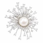 Pearl Floral Brooch for Women - Baroque Pearl Brooch Pin Chinese Chic Vintage Waist Clip Christmas Gift Style H XZ190003