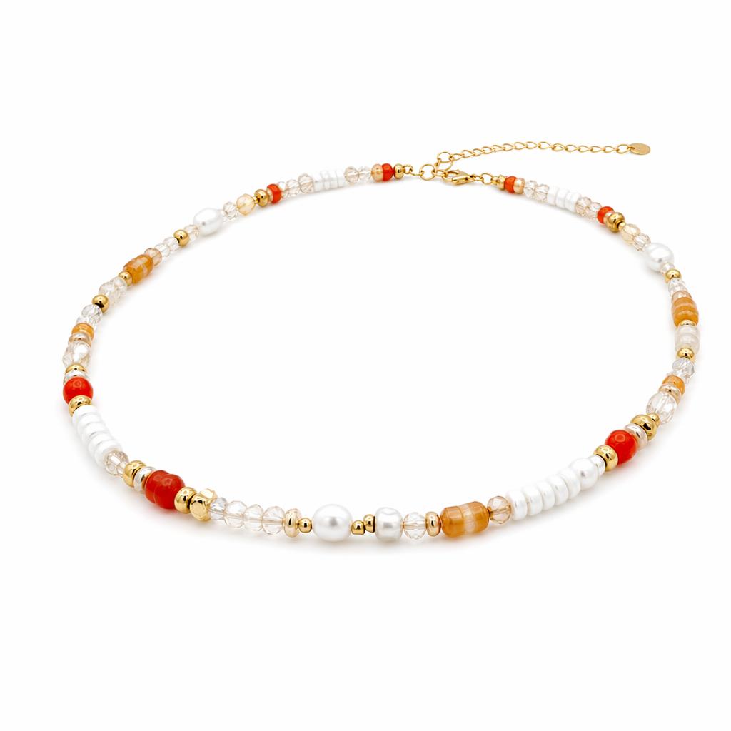 Pearl Necklace Choker Fashion Versatile Women Chain Trendy Jewelry Gift Daily Wear Style B